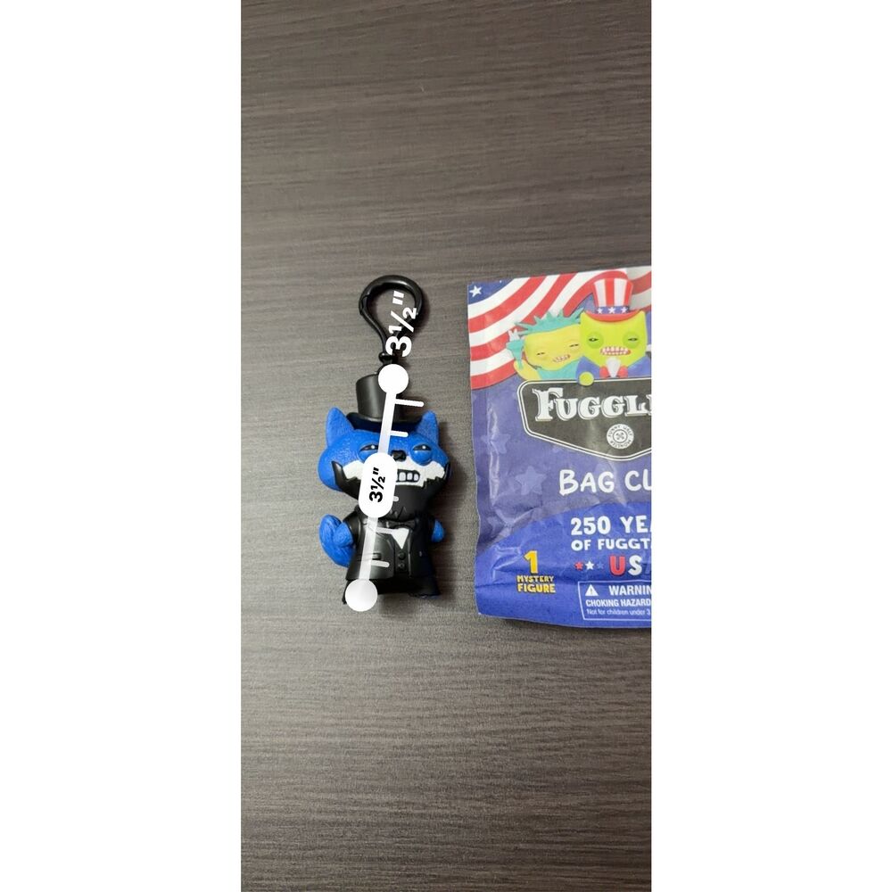 Fuggler 250 Years Of Fuggtastic USA Bag Clip Keychain - Fugg Lincoln - Picture 2 of 3